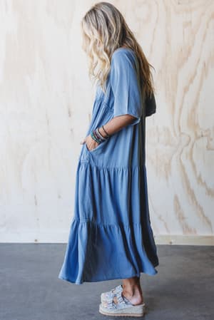 fiona-tiered-maxi-dress-light-denim/Blue