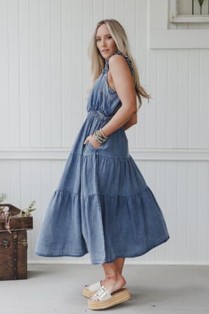 Swing By Tiered Maxi Dress: undefined