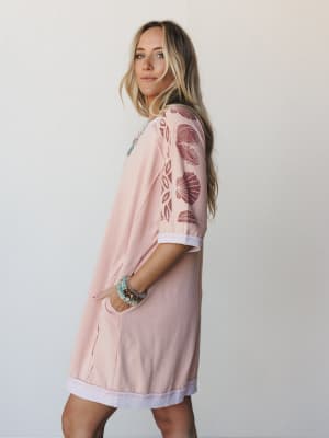 South Beach Sands Tee Dress - Blush L / Blush