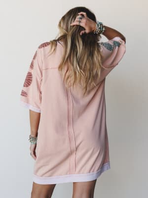 South Beach Sands Tee Dress - Blush L / Blush
