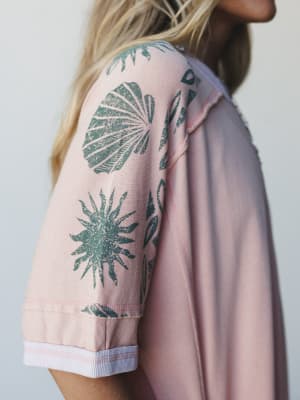 South Beach Sands Tee Dress - Blush L / Blush