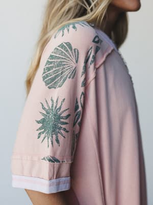 South Beach Sands Tee Dress - Blush L / Blush