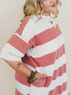 Bright Idea Tee Dress
- Crimson L / Crimson