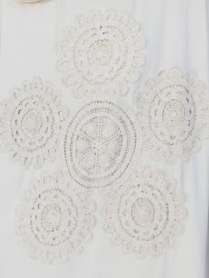 Vintage Flower Dress - Natural L / Natural