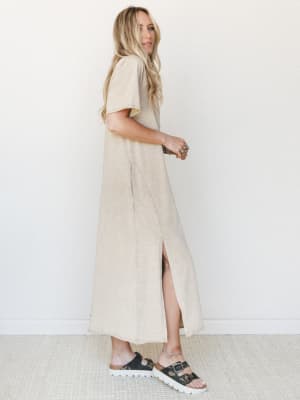 Skye Maxi Tee Dress - Toast L / Toast