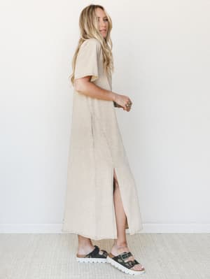 Skye Maxi Tee Dress - Toast L / Toast