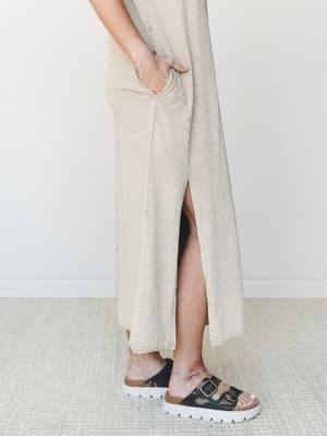 Skye Maxi Tee Dress - Toast L / Toast