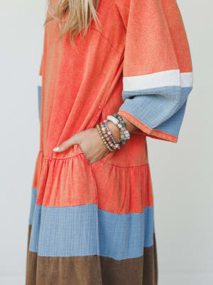 Savanna Maxi Dress - Rust L / Rust