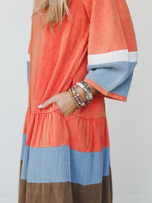 Savanna Maxi Dress - Rust L / Rust