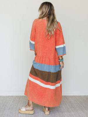Savanna Maxi Dress - Rust L / Rust
