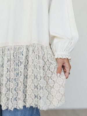 Spring Lily Tunic - Ecru L / Ecru