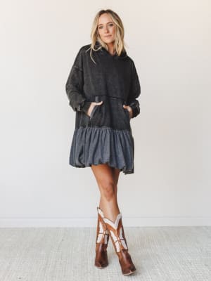 Full Swing Dress - Black S / Black