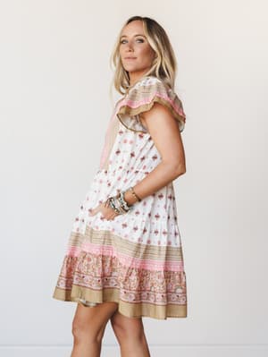 Off to The Races Dress - Natural S / Natural