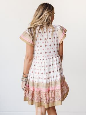 Off to The Races Dress - Natural S / Natural
