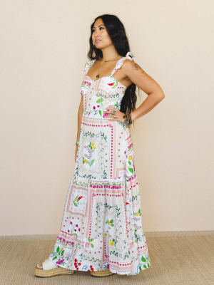 Small Town Dress - Cream Multi L / Cream Multi