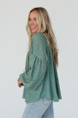 kendrix-printed-top-teal/Teal