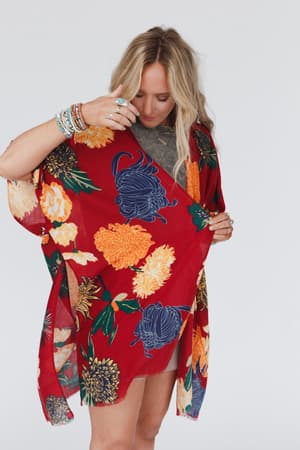 tyler-floral-kimono-red/Red