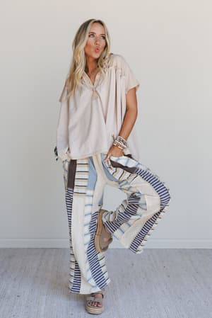 the-nest-sunset-ruffle-top-taupe/Taupe