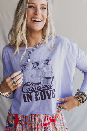 Cowgirl In Love Graphic Tee: undefined