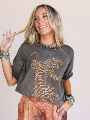 Wild Moves Tiger Graphic Tee: undefined