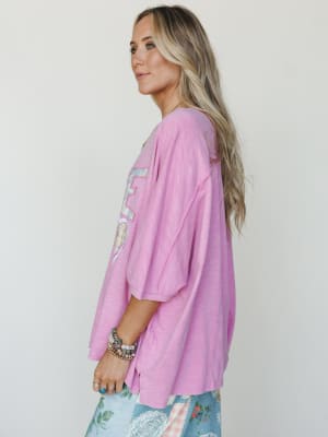 All In Love Tee - Candy Pink L / Candy Pink