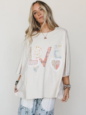 All In Love Tee - Natural S / Natural