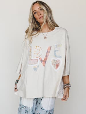 All In Love Tee - Natural S / Natural