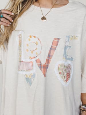 All In Love Tee - Natural S / Natural