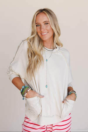 No Limits Pullover Top: undefined