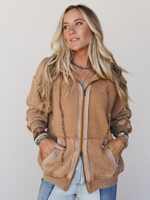 Golden Ray Zip Up Hoodie: undefined