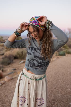 Chasing Butterflies Mesh Top: undefined