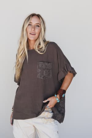 zhara-lace-back-top-ash/Ash Brown
