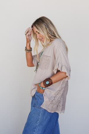 zhara-lace-back-top-khaki/Khaki