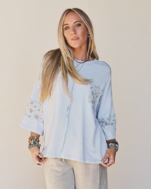 Top Notch Terry Knit Top: undefined