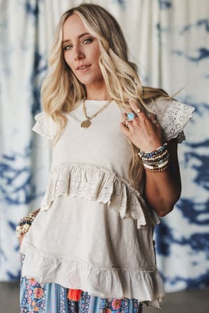 simple-sweet-ruffle-tunic-gray/Oatmeal
