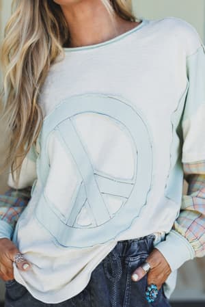 Patch Your Soul Peace Top: undefined