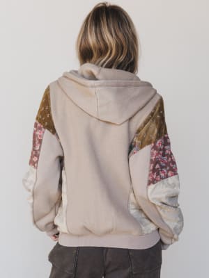Stars on the Double Zip Up Hoodie  - Mushroom L / Mushroom