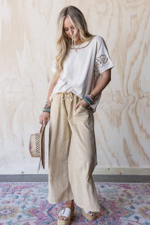 Open Horizon Eyelet Top: undefined