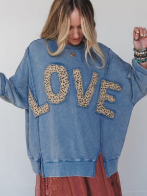 Love Wild Top - Denim L / Denim