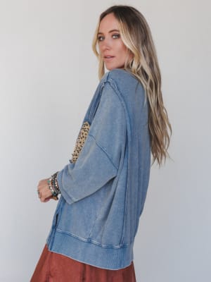 Love Wild Top - Denim L / Denim