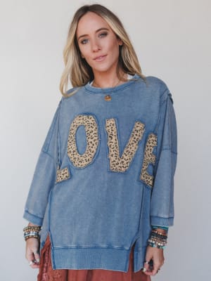Love Wild Top - Denim L / Denim