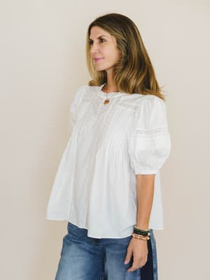 A Dose of Whimsy Blouse - White L / White