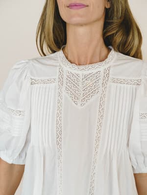 A Dose of Whimsy Blouse - White L / White