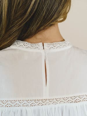A Dose of Whimsy Blouse - White L / White