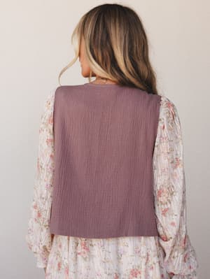 Clover Petals Vest - Mushroom L / Mushroom