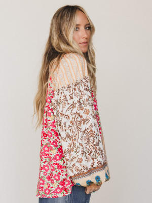 Bohemian Lullabies Blouse - Coral L / Coral