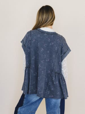 Favorite Floral Tee - Black L / Black