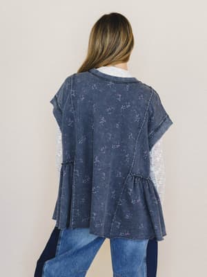 Favorite Floral Tee - Black L / Black