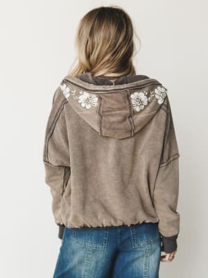 Flower Blooms Jacket - Ash S / Ash