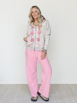 Flower Blooms Jacket - Mushroom L / Mushroom